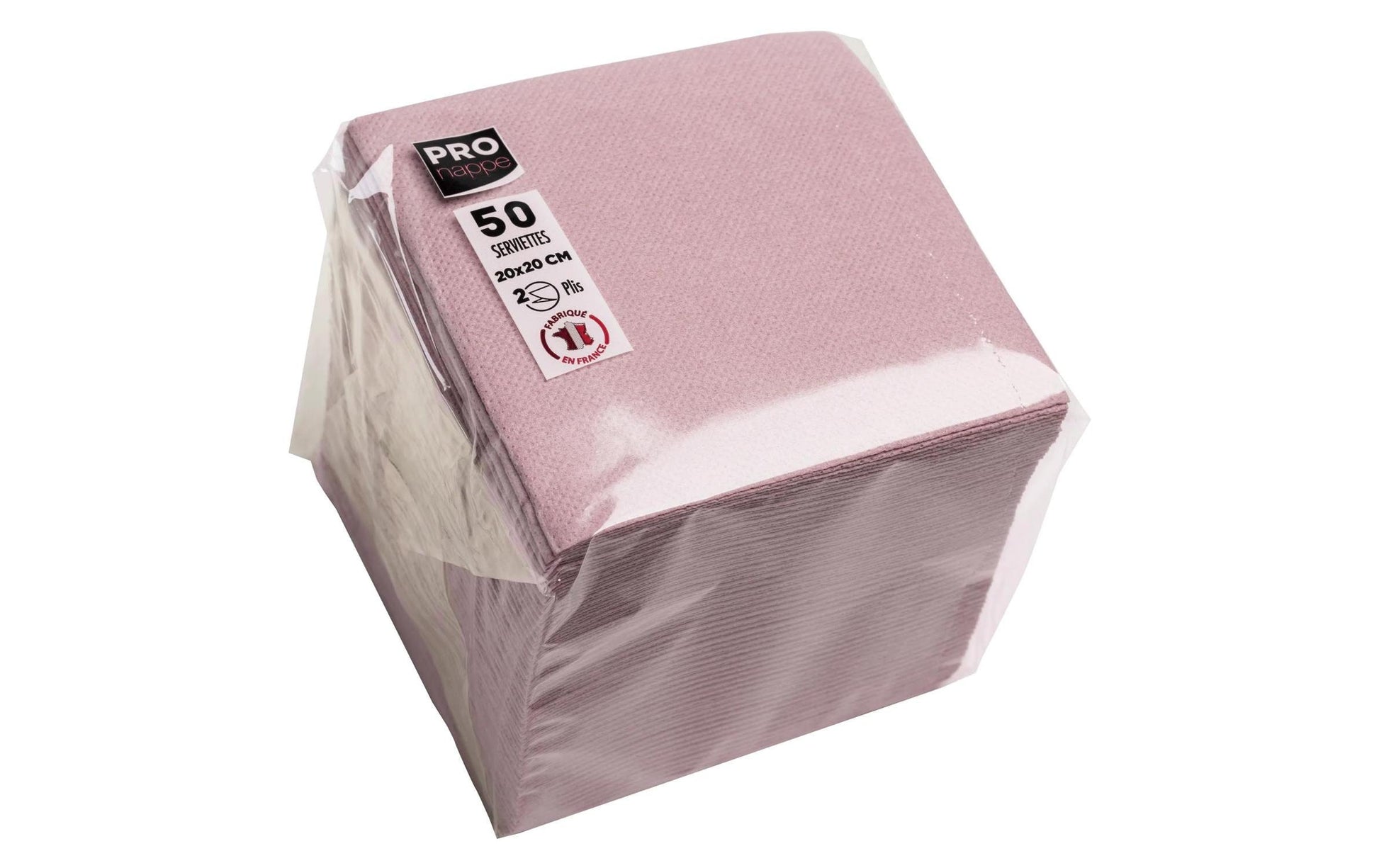 PRONAPPE PRO nappe Servietten altrosa – 20 × 20 cm, 2-lagig – 50 Stück