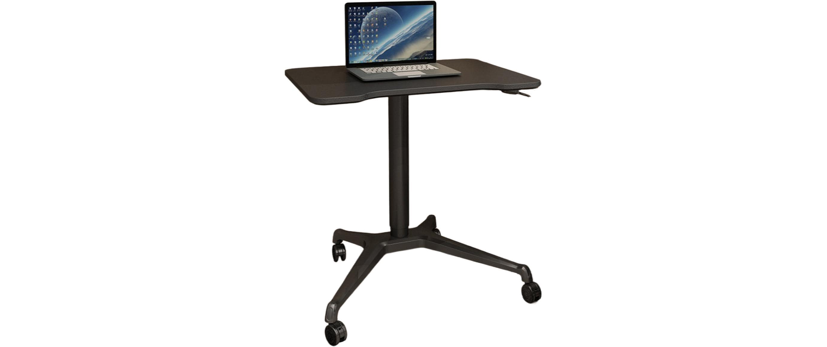 Actiforce Stehtisch – 80 × 60 × 106,8 cm – Schwarz – Höhenverstellbar