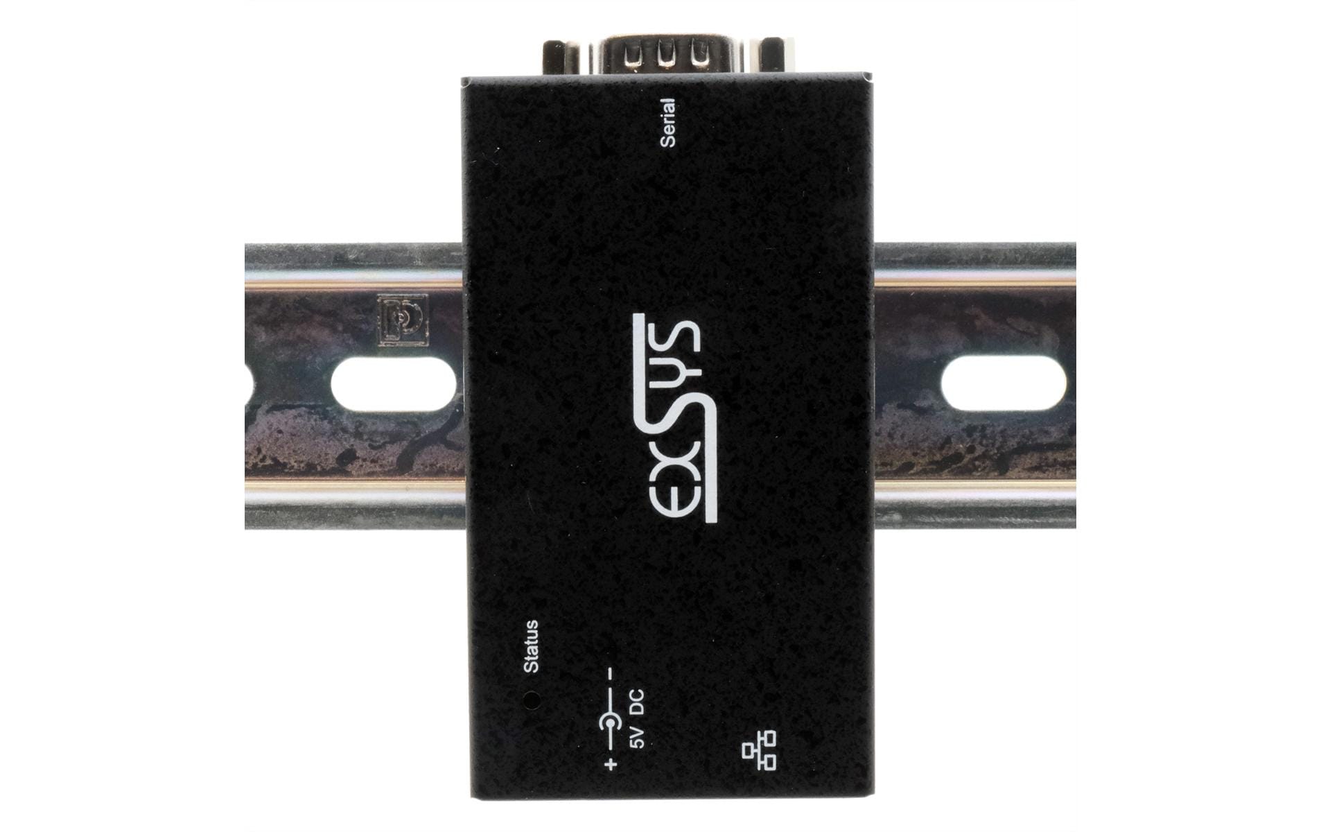 EXSYS EX-6111-2PoE Serieller Geräteserver – Ethernet zu RS-232, PoE/PoE+ (IEEE 802.3af/at), 1× DE-9