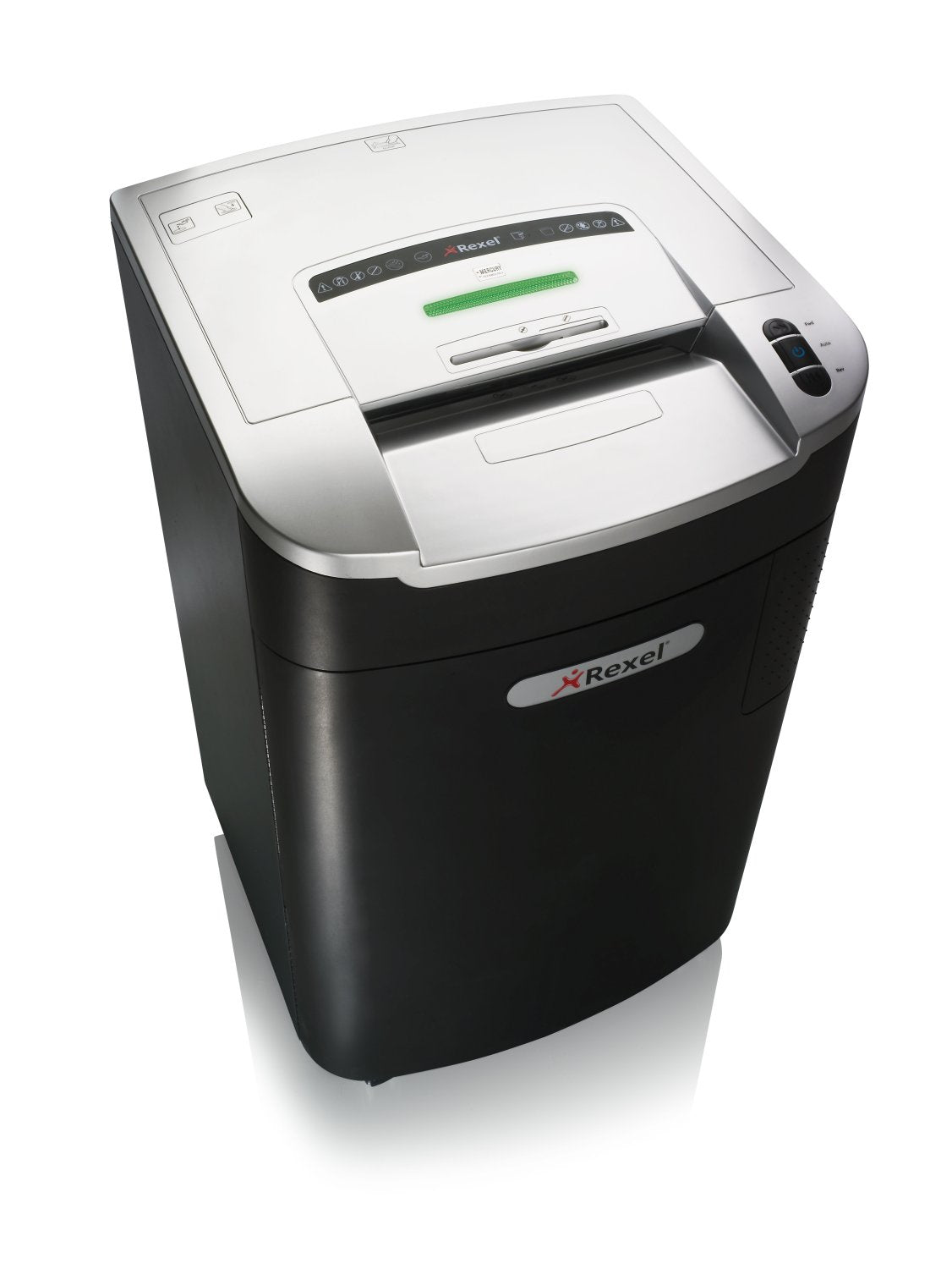 Rexel Mercury RLX20 – Aktenvernichter, DIN P-4, Partikelschnitt 4 × 40 mm, 115 l