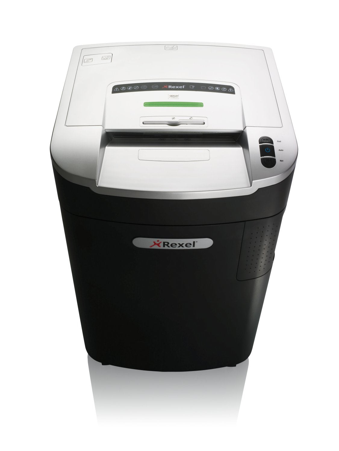 Rexel Mercury RLX20 – Aktenvernichter, DIN P-4, Partikelschnitt 4 × 40 mm, 115 l