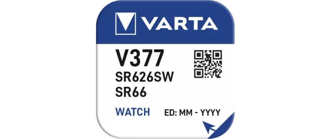Varta Knopfzelle V377, Silberoxid, 1,55 V – 1 Stk.