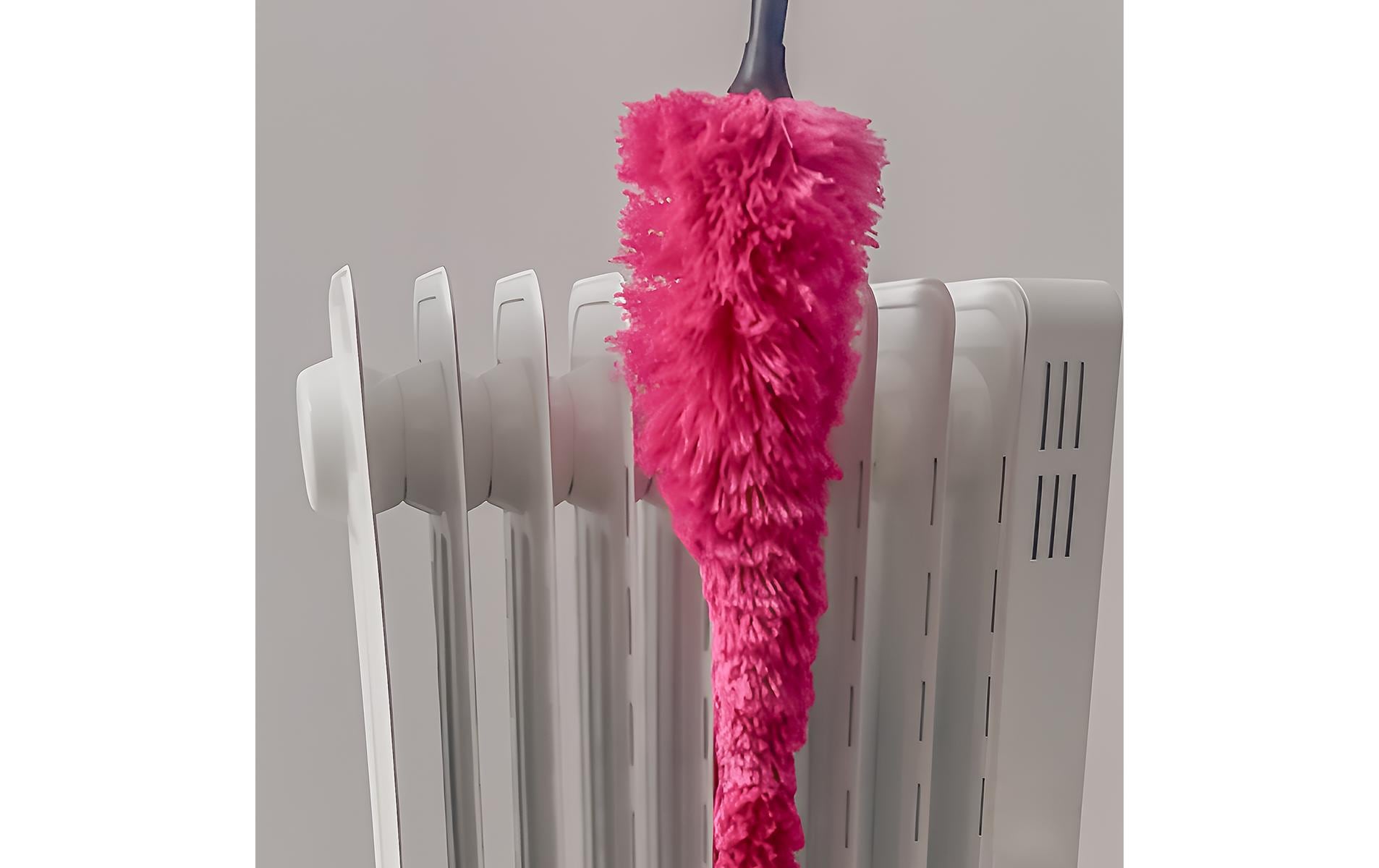 CREaCLEAN Radiatorenbürste – 2,8 cm, 76 cm, Polypropylen (PP), Rot, Aufhänger