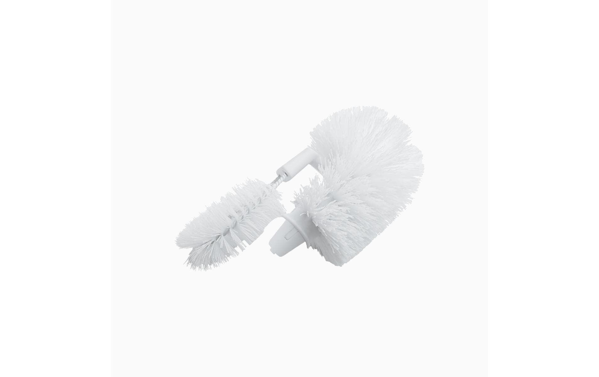 CREaCLEAN CLARISSA – WC-Bürste – Polypropylen, Edelstahl, Kopf austauschbar, mit Randreiniger, H 36,2 cm