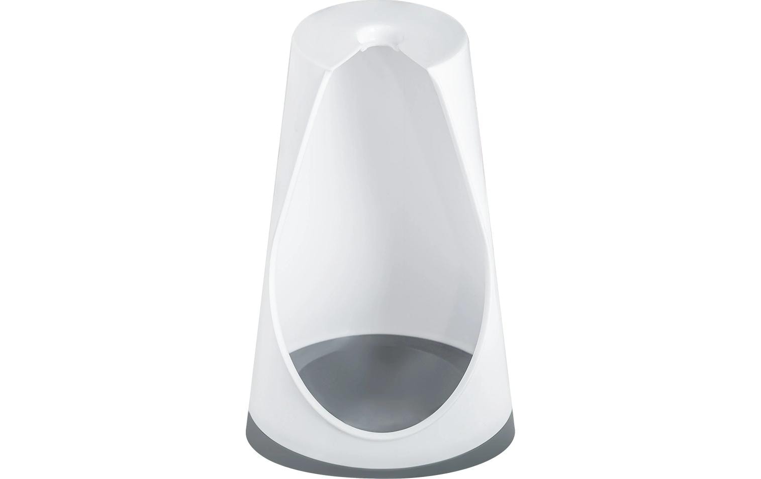 CREaCLEAN WC-Bürstenset – Polypropylen, weiss, grau, bodenstehend, Kopf austauschbar, H 36,2 cm, Ø 8 cm