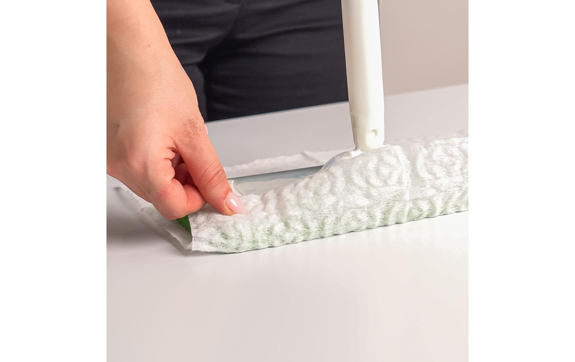CREaCLEAN Ersatztücher Dry XL – Polyester – 40 × 21 cm – Weiss – 20 Stk.