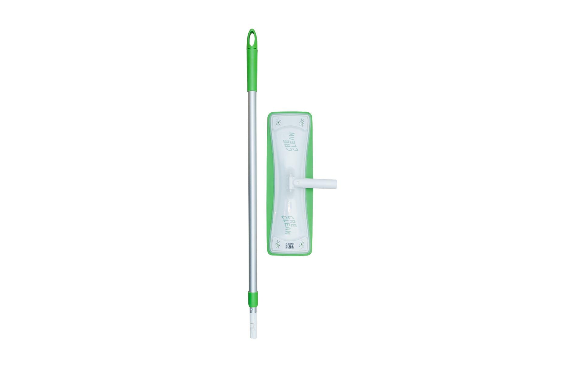 CREaCLEAN Flachwischer 54032 – 37 cm – Aluminium – Grün