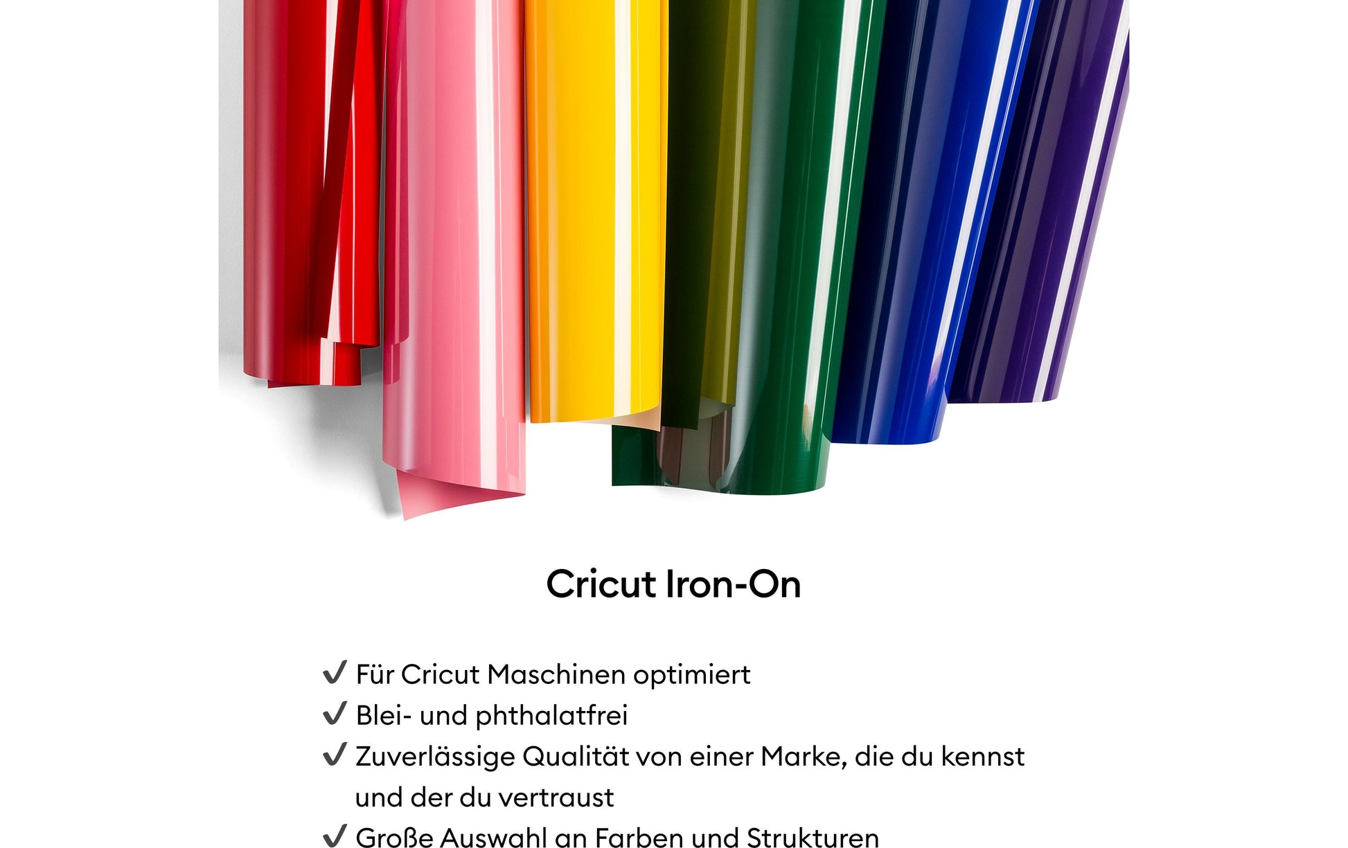 Cricut Aufbügelfolie Flex Musterpack Elegance – 30,5 × 30,5 cm, rot – 3 Bögen, für Schneideplotter