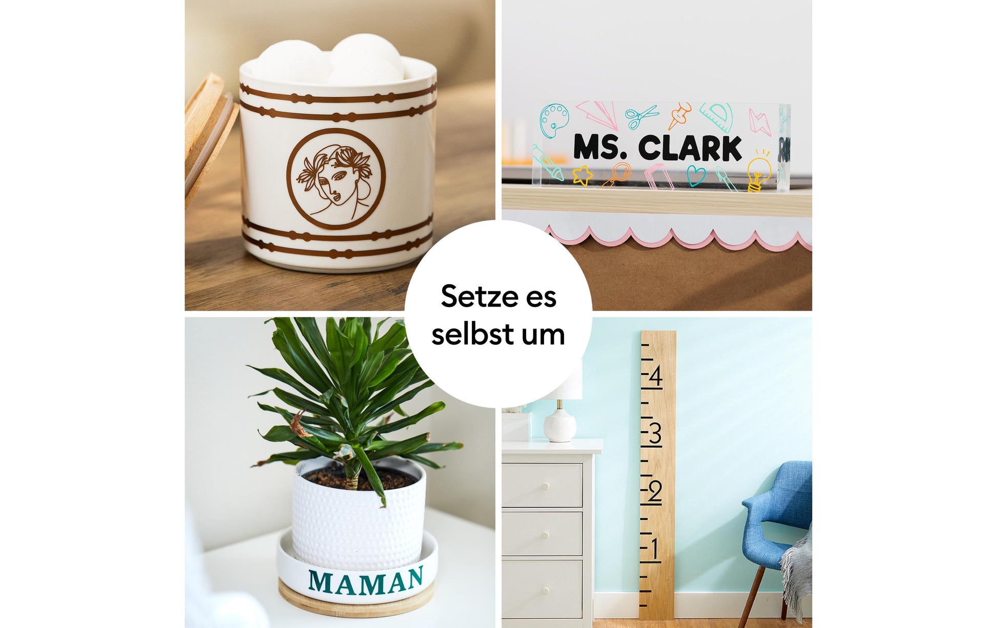 Cricut Vinylfolie Joy permanent beschreibbar Silber – 13,9 × 121,9 cm – 1 Rolle