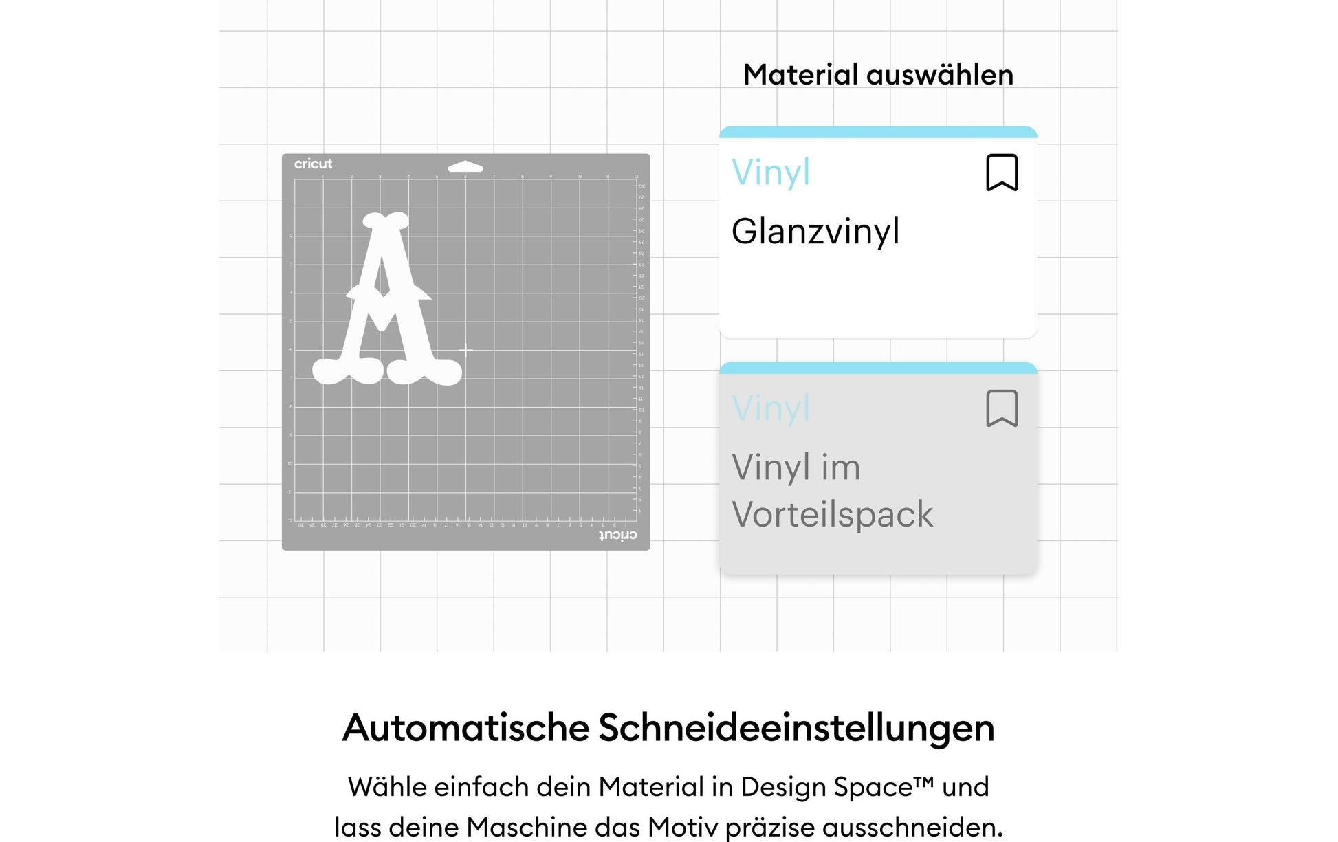 Cricut Vinylfolie permanent glänzend Schwarz – 30,5 × 122 cm – 1 Stück