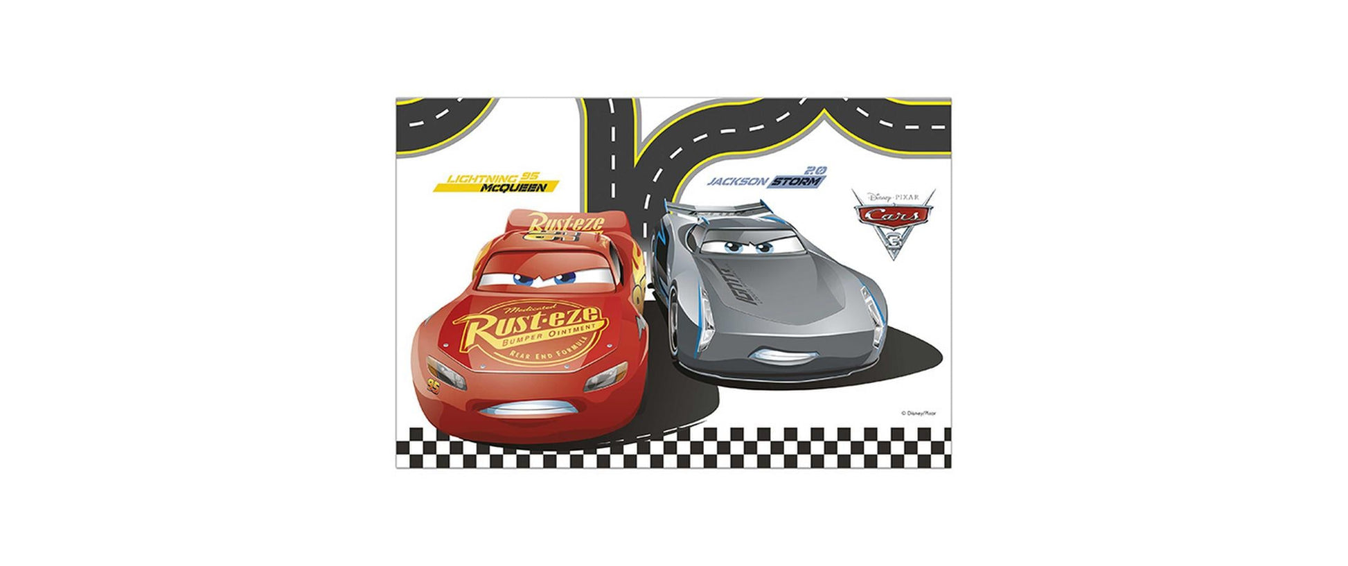 Amscan Tischdecke – 180×120 cm, Kunststoff, Mehrfarbig, Cars