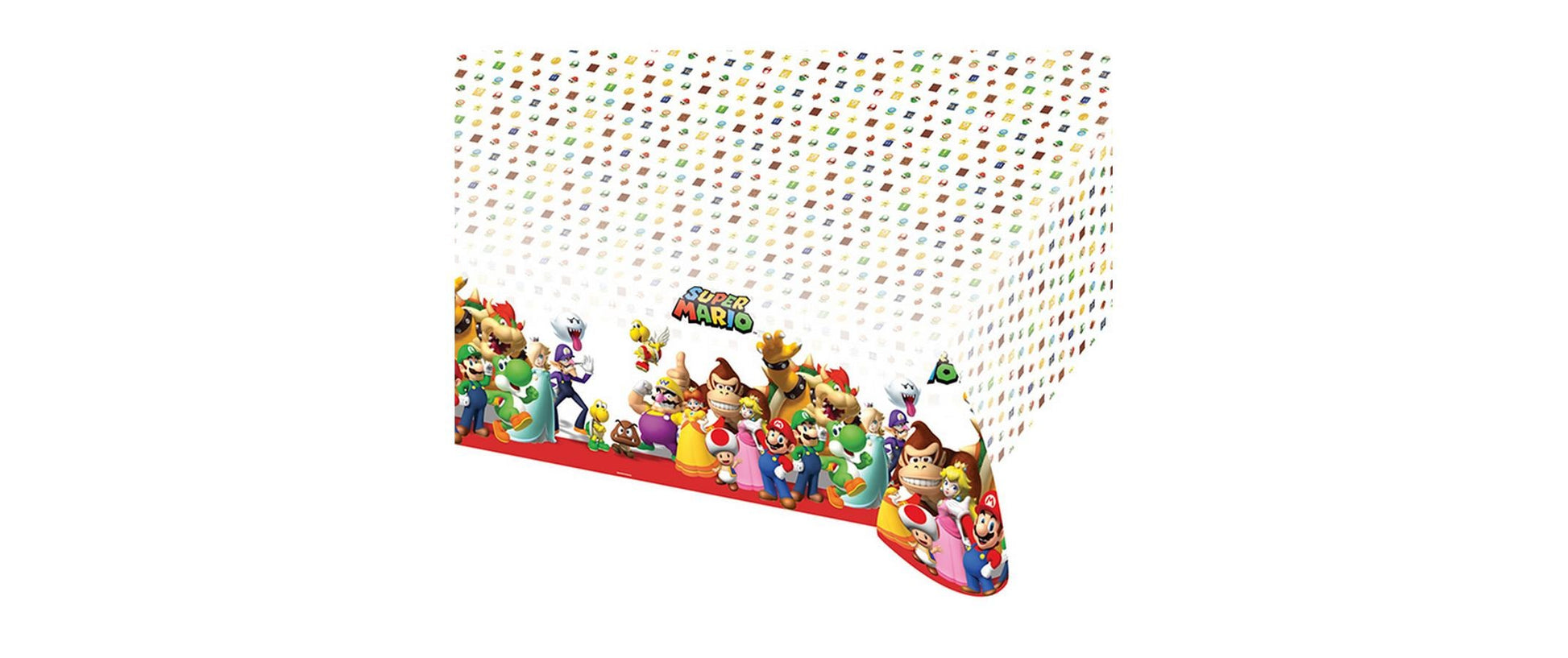 Amscan Tischdecke – 180×120 cm, Kunststoff, Mehrfarbig, Super Mario