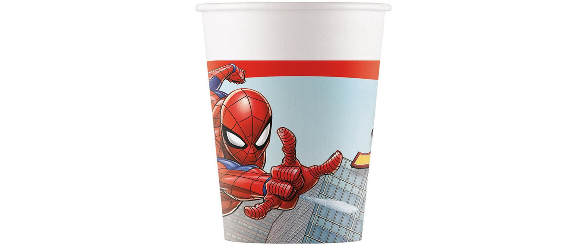 Amscan Trinkbecher, Papier, Spiderman – 2 dl – 8 Stk.