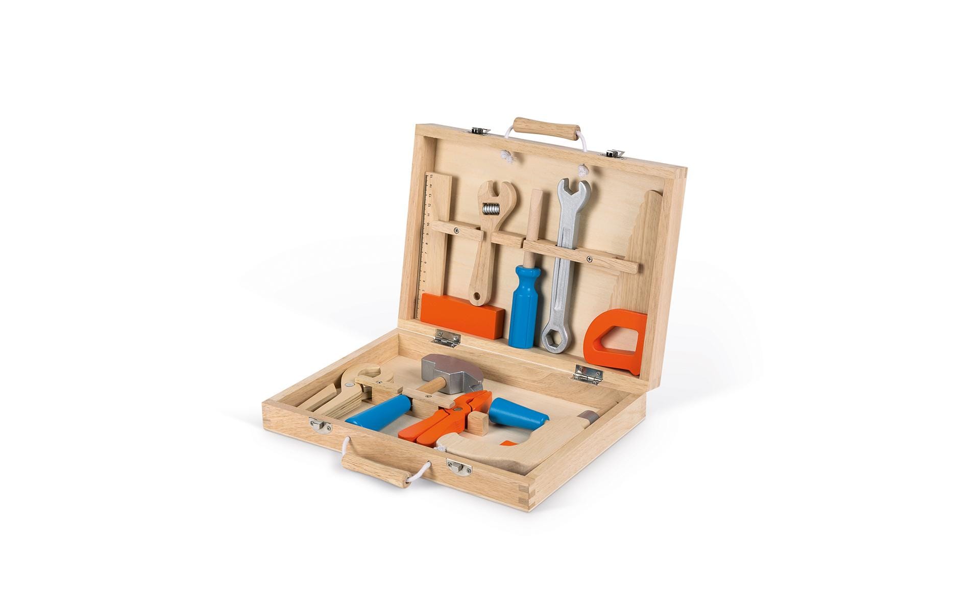 JANOD BricoKids Werkzeugkoffer – 9-teilig – ab 3 Jahren – Holz