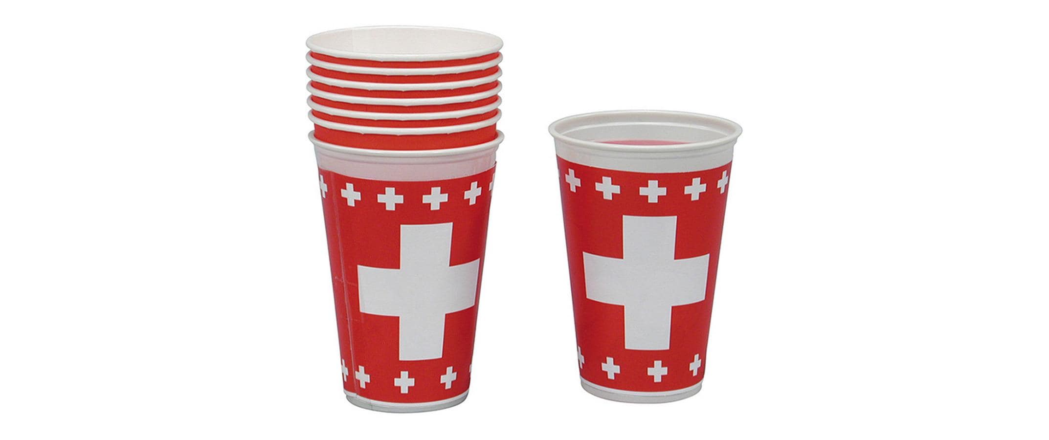 Haushaltsware Papierbecher – 2,5 dl, weiss – 8 Stk.