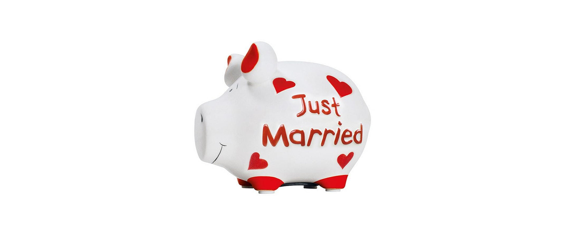 G. Wurm Spardose Hochzeit – Keramik, Weiss – 12,5 × 9 × 9 cm – 3-teilig