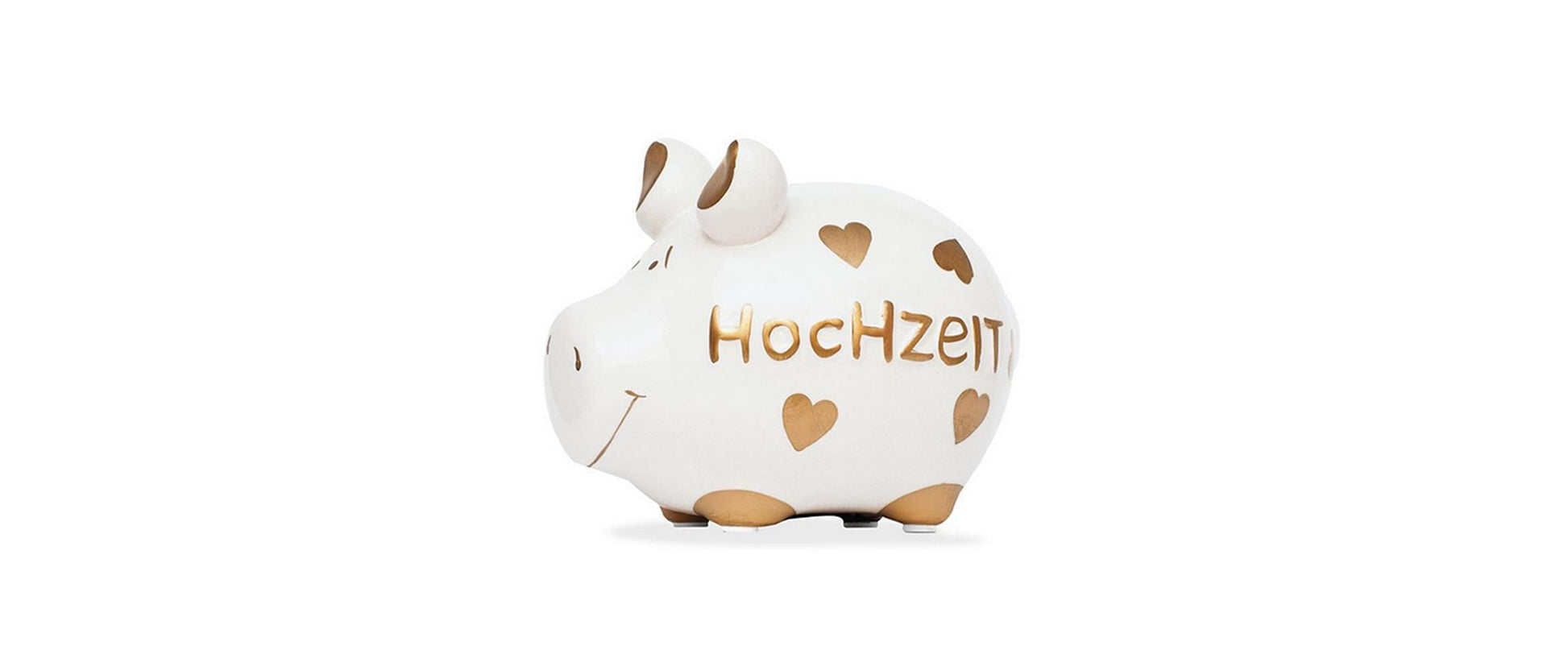G. Wurm Spardose Hochzeit – Keramik, Weiss – 12,5 × 9 × 9 cm – 3-teilig