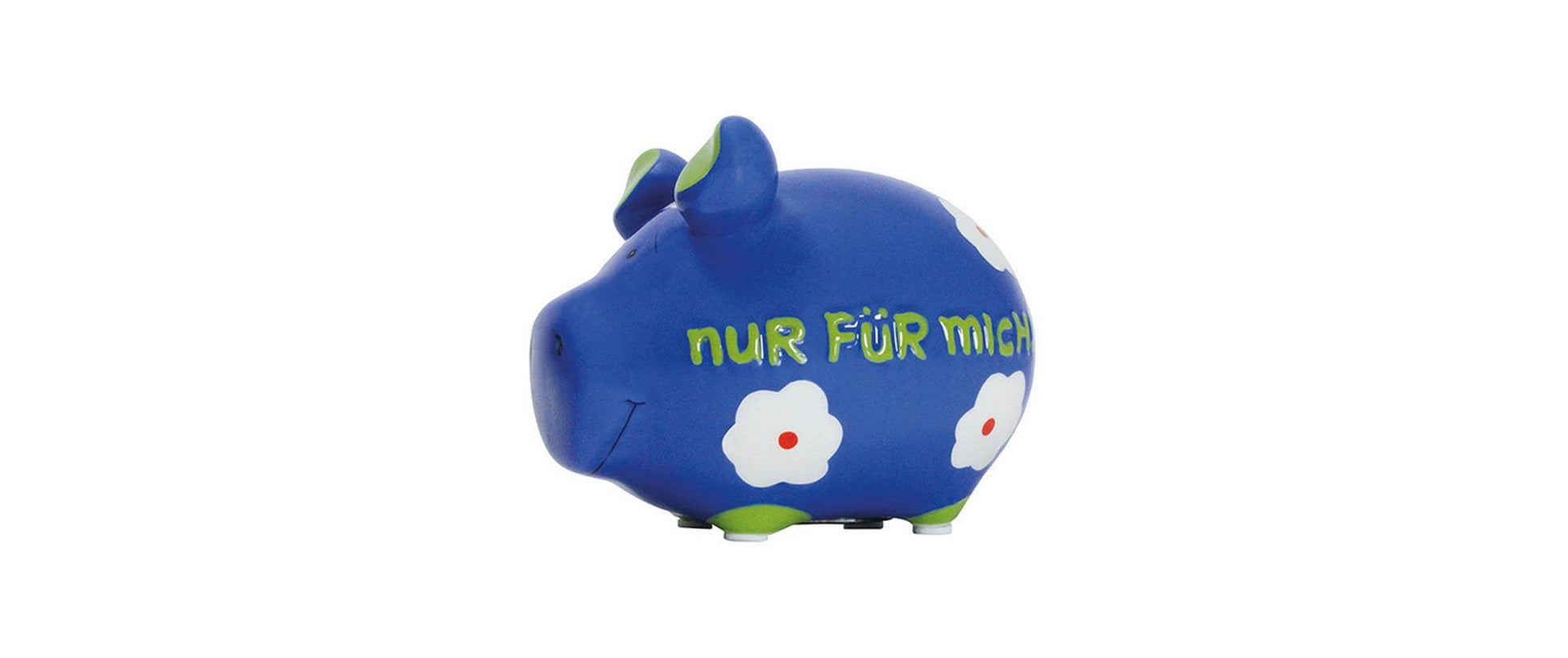 G. Wurm Spardose – Keramik, Königsblau – 3-teilig – 12,5 × 9 × 9 cm