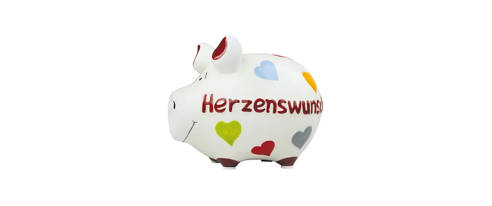 G. Wurm Spardose Herz – Keramik, Mehrfarbig – 12,5 × 9 × 9 cm – 3-teilig