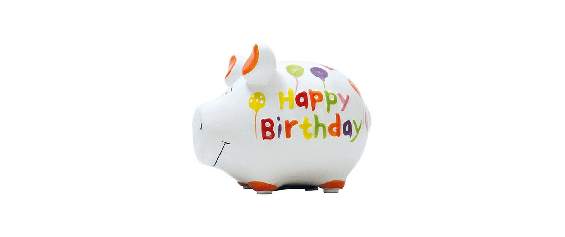 G. Wurm Spardose Geburtstag – Keramik, weiss – 12,5 × 9 × 9 cm