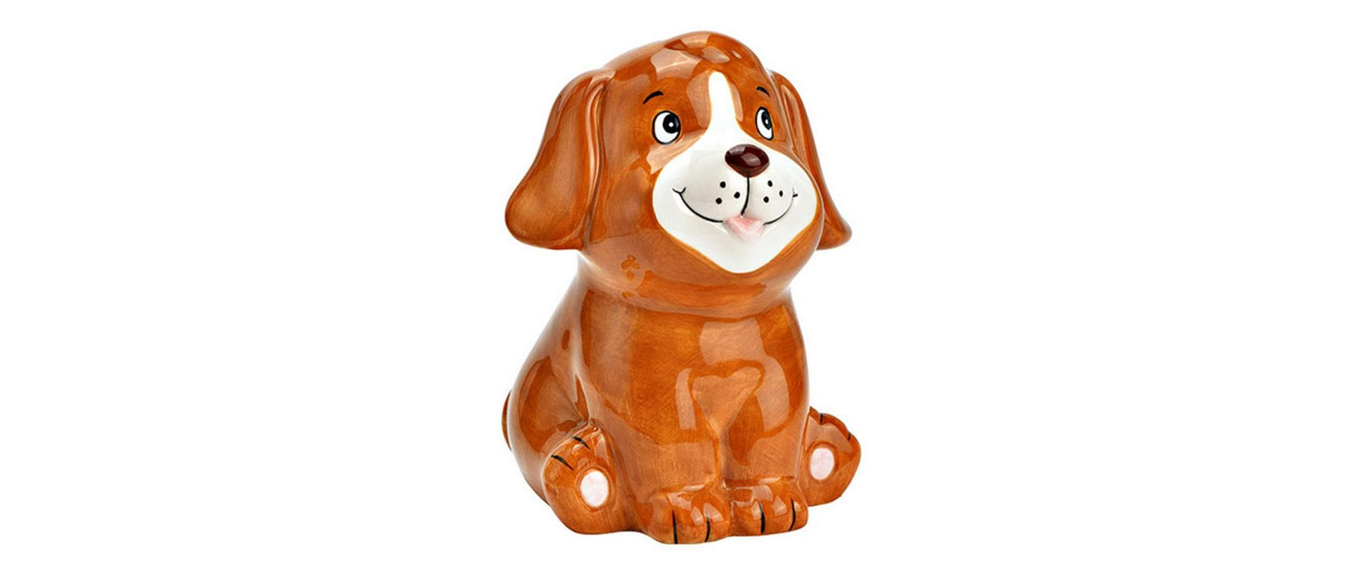 G. Wurm Spardose Hund – Keramik, Braun – 12 × 12 × 17 cm