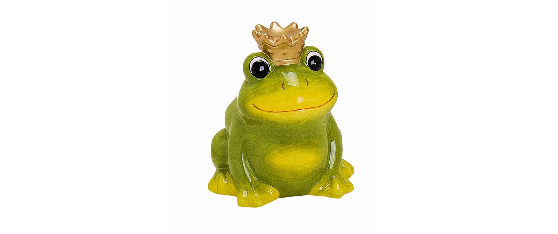 G. Wurm Spardose Frosch – Keramik, Grün – 11 × 12 × 10,2 cm