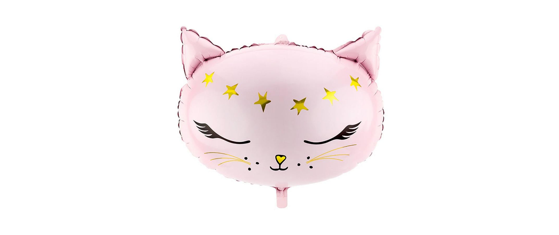 PartyDeco Folienballon Katze – Rosa – 48 × 36 cm – Folie – 1 Stk