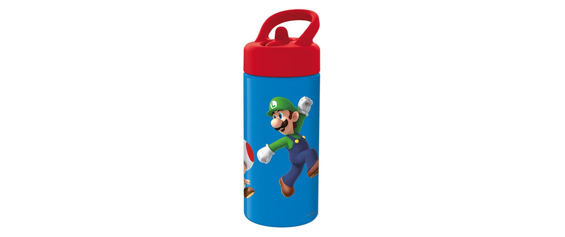 Amscan Kindertrinkflasche 410 ml – Kunststoff, Schraubdeckel, Super Mario