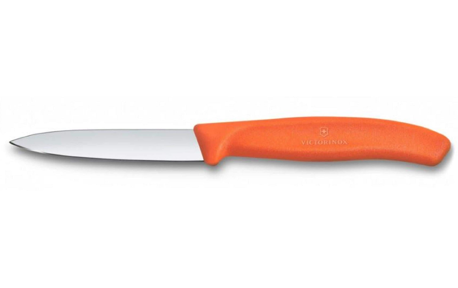 Victorinox Gemüsemesser 8 cm, Edelstahl, Kunststoffgriff Orange