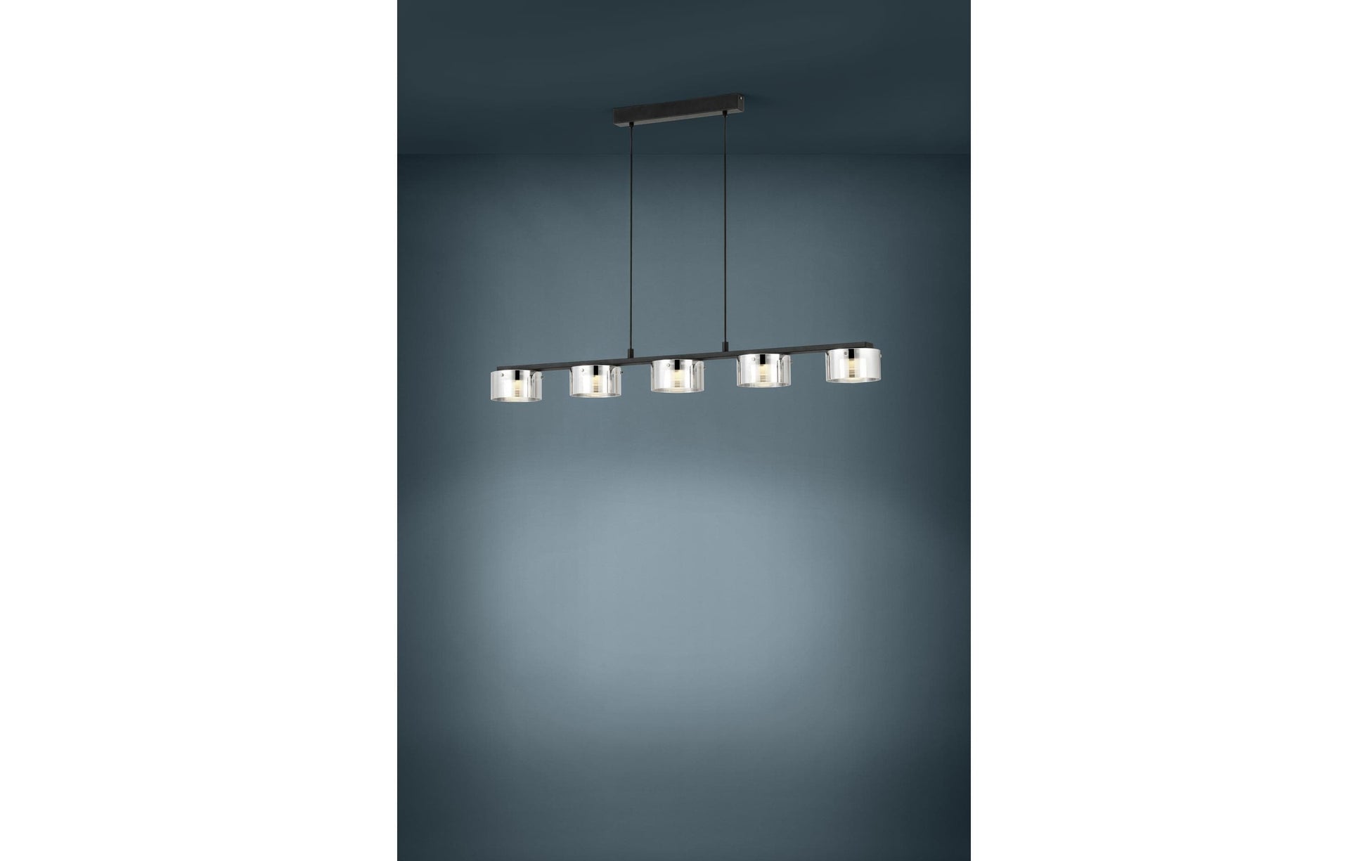 EGLO LED-Pendelleuchte COPILLOS – 15 × 116 × 150 cm, 3750 lm, 27 W, 3000 K, dimmbar, silber