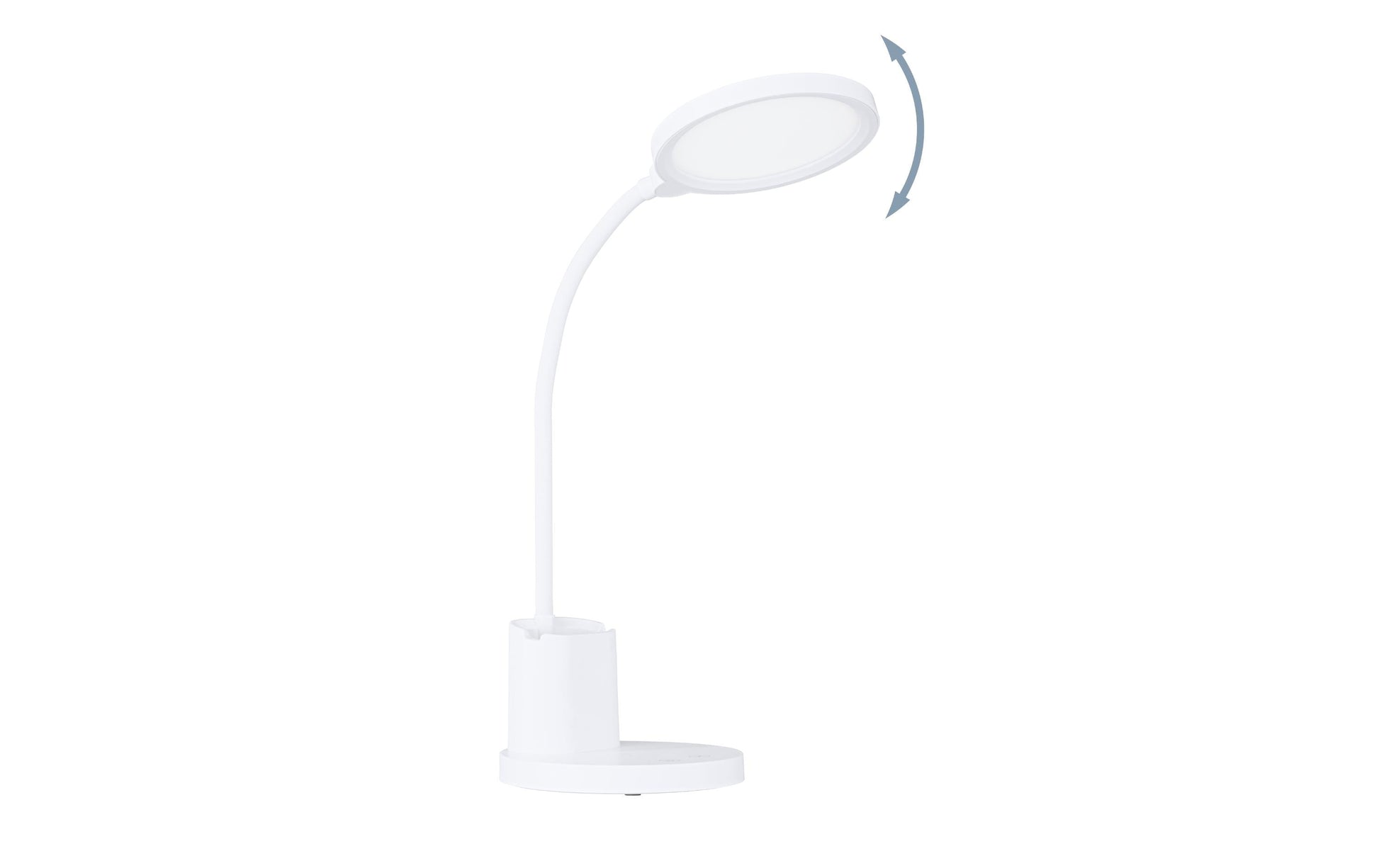 EGLO Tischleuchte Brolini – LED 2,1 W, 300 lm, 2700–6500 K, Touch-Dimmer, Akku, USB – Weiss