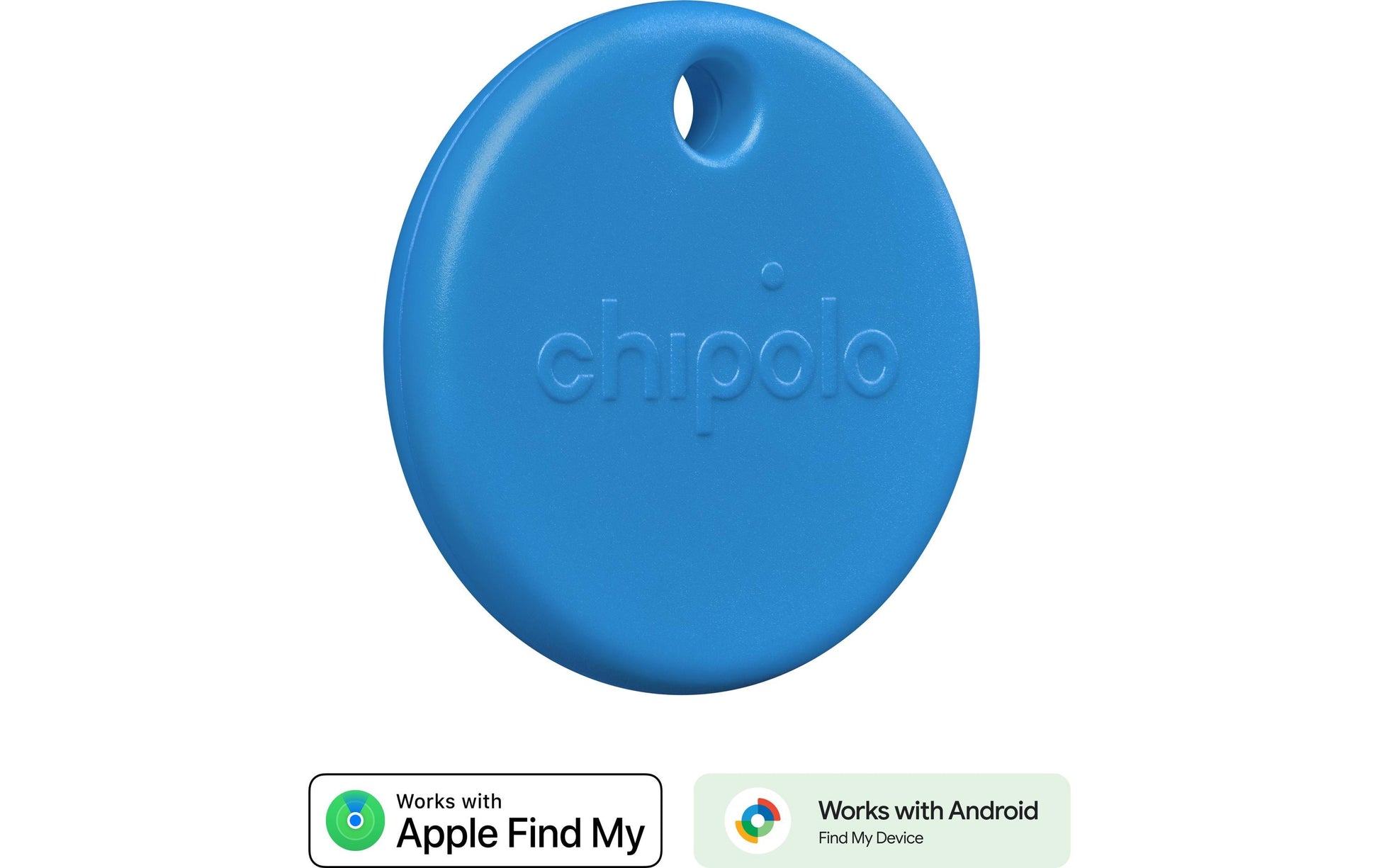 Chipolo POP – Bluetooth-Tracker – für Apple Wo ist?, Android, iOS – IP55, 90 m Reichweite – Blau
