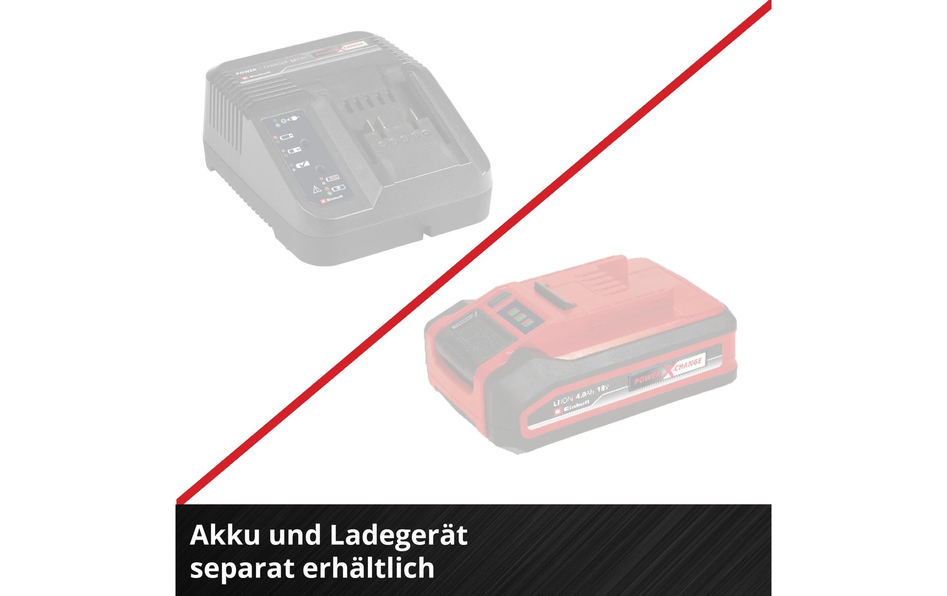 Einhell Akku-Aussenleuchte – 259 cm – 1500 lm – 7000 K – Akkubetrieb – für Power X-Change 18 V, dimmbar – Rot