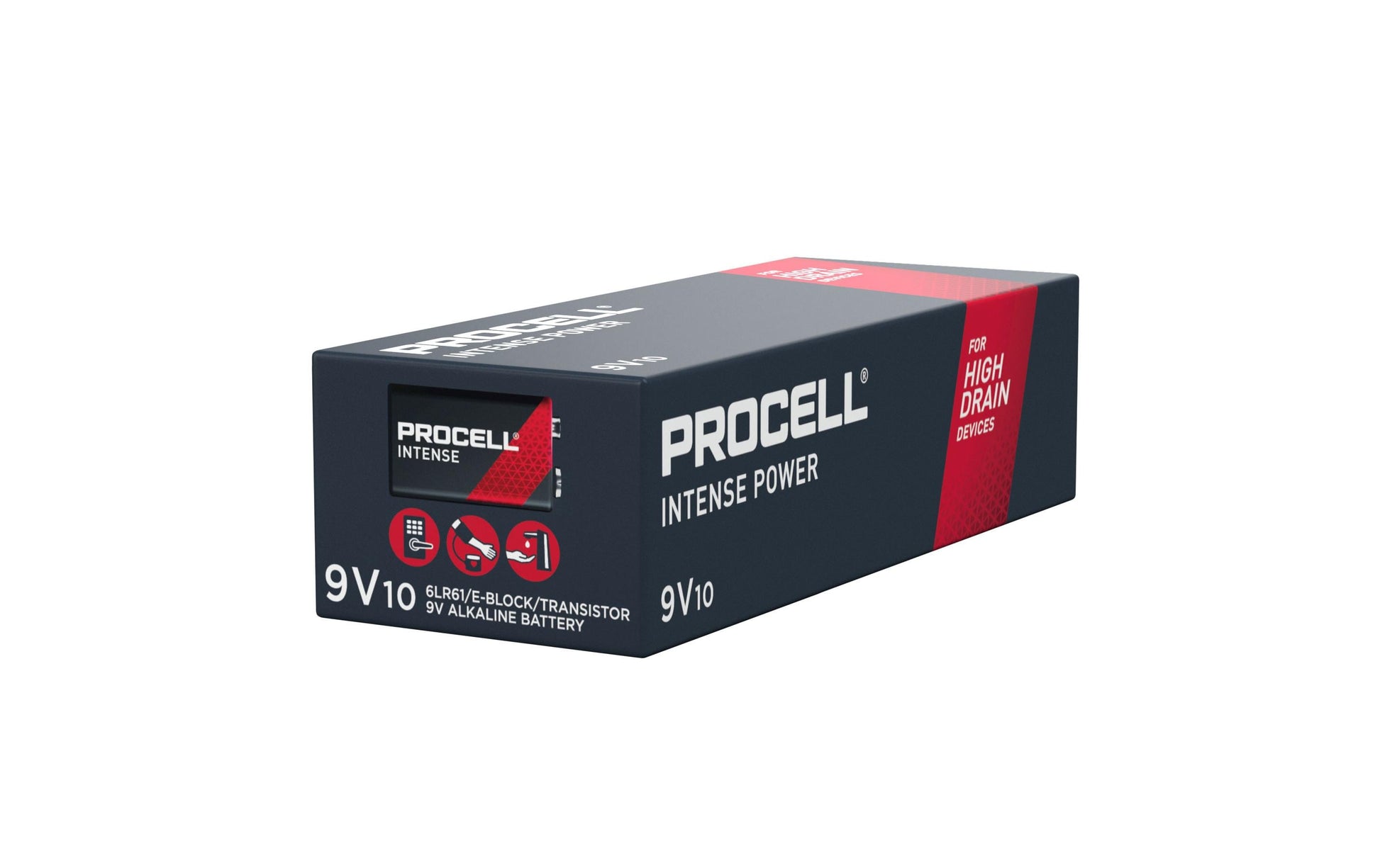 Duracell Procell Intense Akku 9 V 673 mAh 6,06 Wh Alkali-Mangan – für Geräte