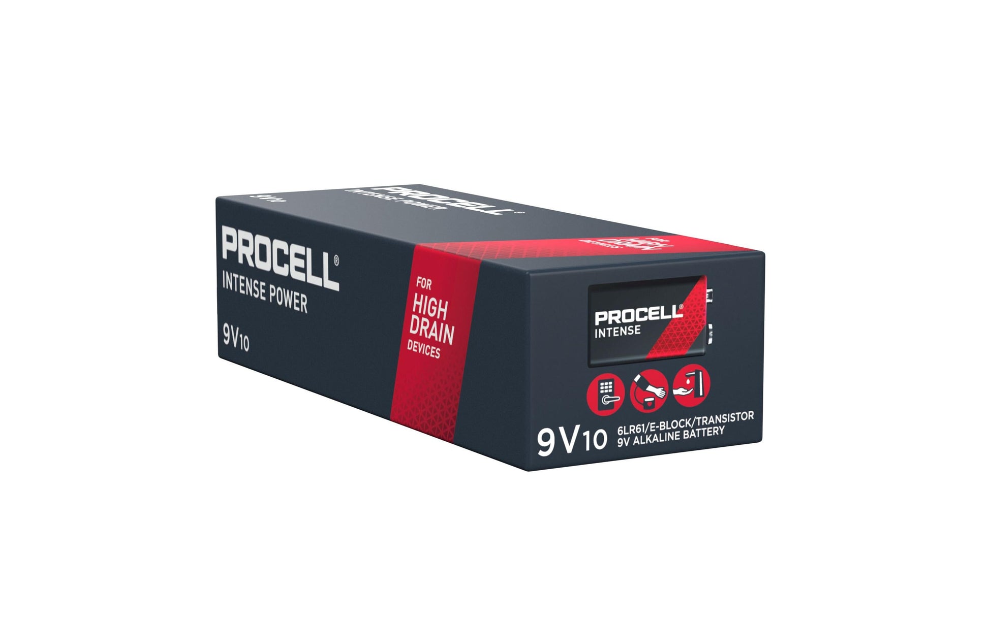 Duracell Procell Intense Akku 9 V 673 mAh 6,06 Wh Alkali-Mangan – für Geräte