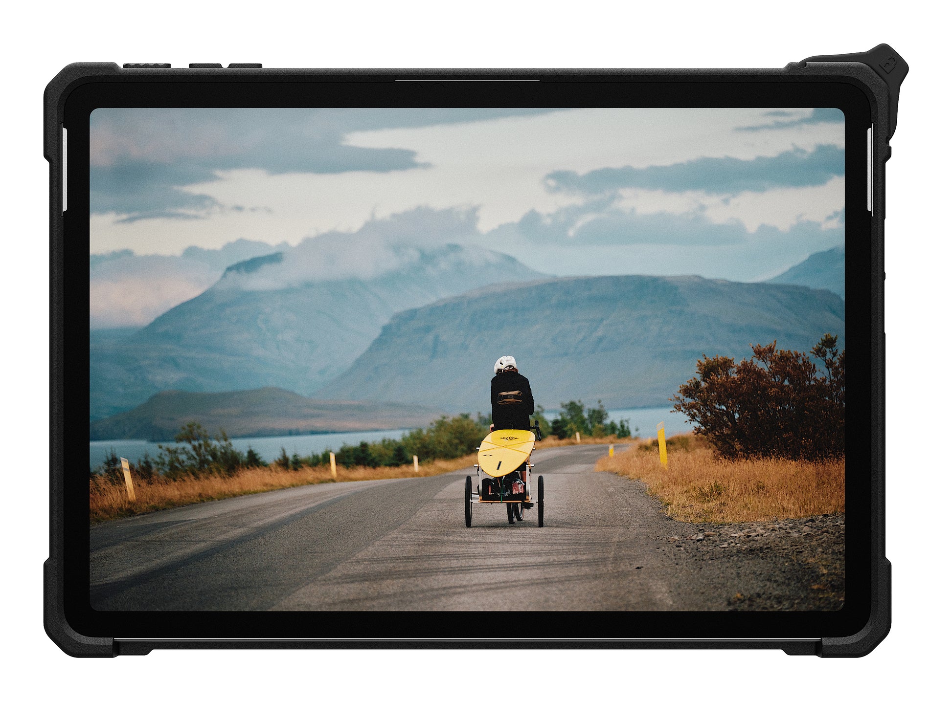 Urban Armor Gear Plasma Tablet-Hülle für Surface Pro 12" (1. Gen.) – Schwarz/Transparent