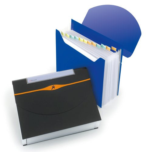 Rexel Optima A4 Fächermappe – 13 Fächer, Polypropylen (PP), Blau, bis 500 Blatt