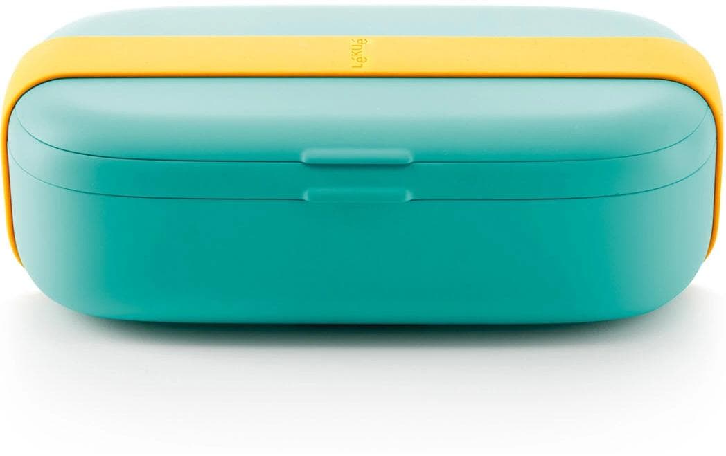 Lékué Lunchbox 500 ml, 10,3 × 19,3 × 6,2 cm, Polypropylen (PP)/Silikon, türkis