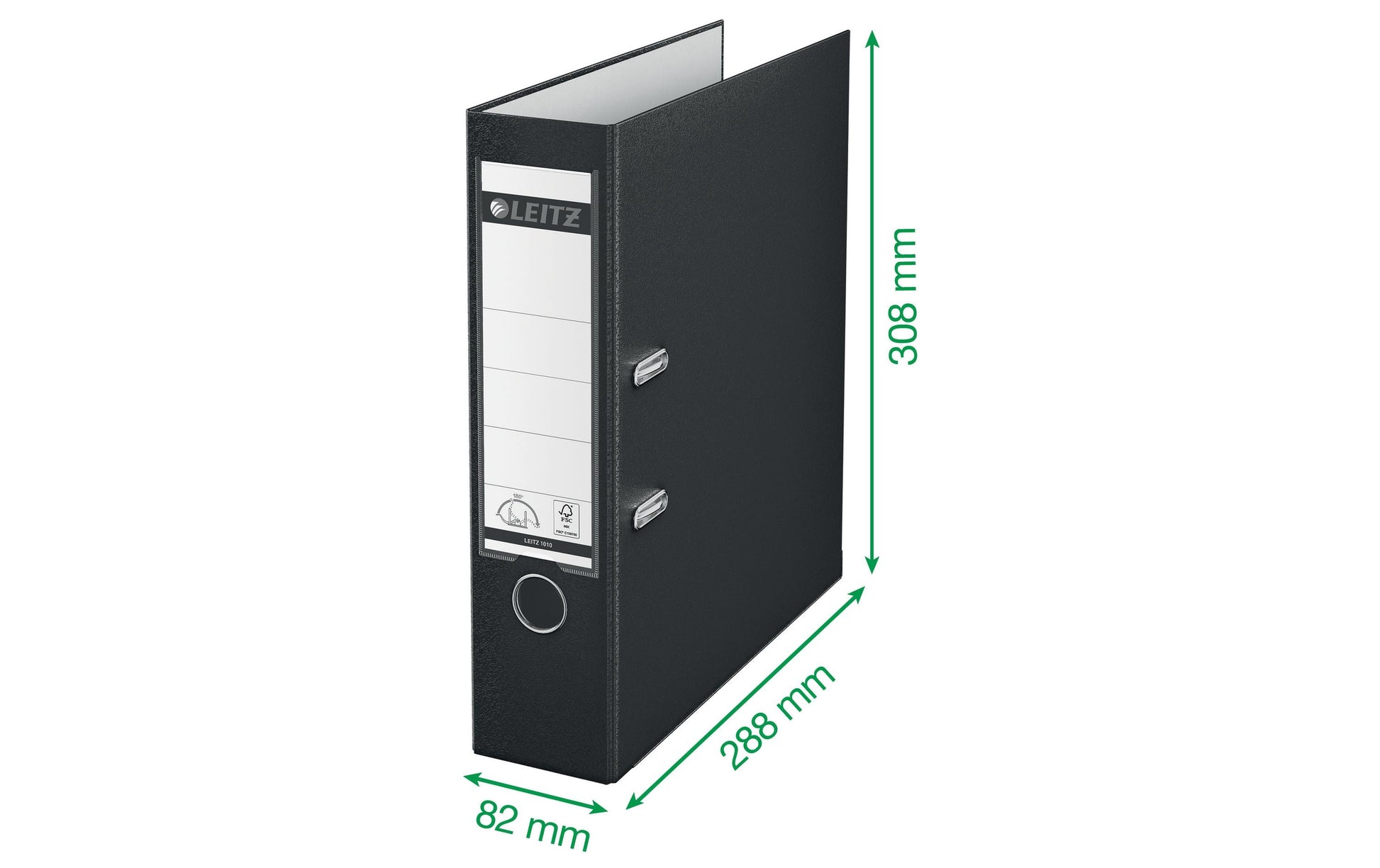 Leitz 180° Ordner – für A4 – Rückenbreite 8 cm – Weiss