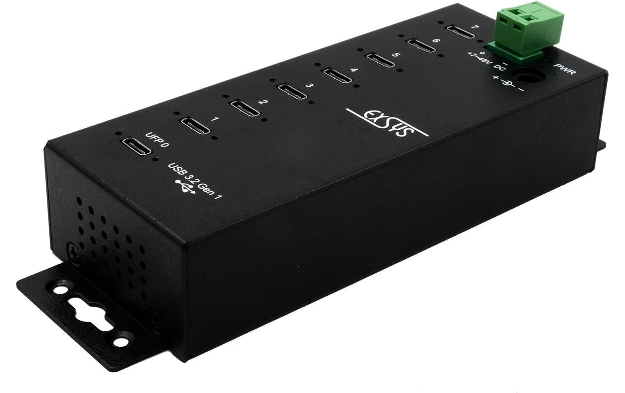 EXSYS EX-1147HMVS USB-Hub – 7× USB-C, 5 Gbit/s
