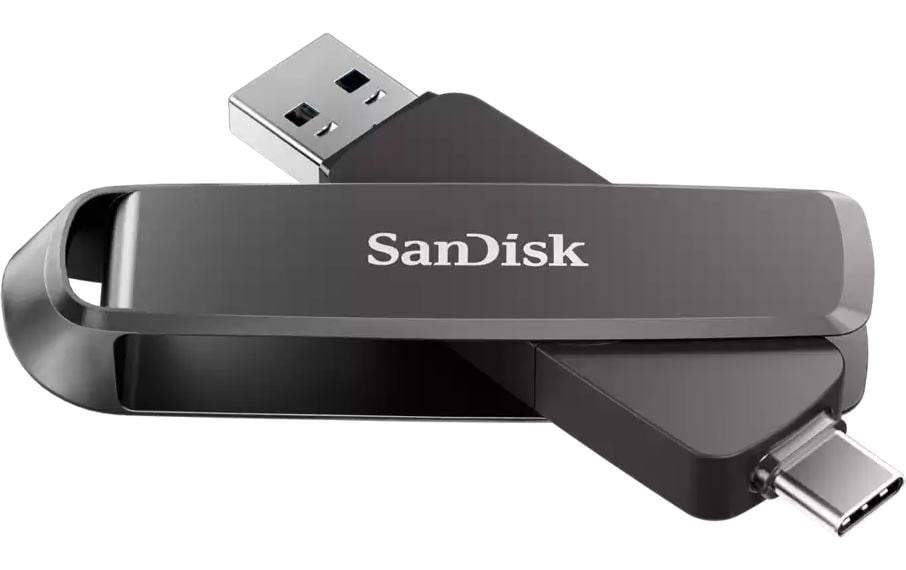 SanDisk Extreme Pro Dual Drive Metal USB-Stick – 2 TB, USB-C + USB-A, 1000/900 MB/s