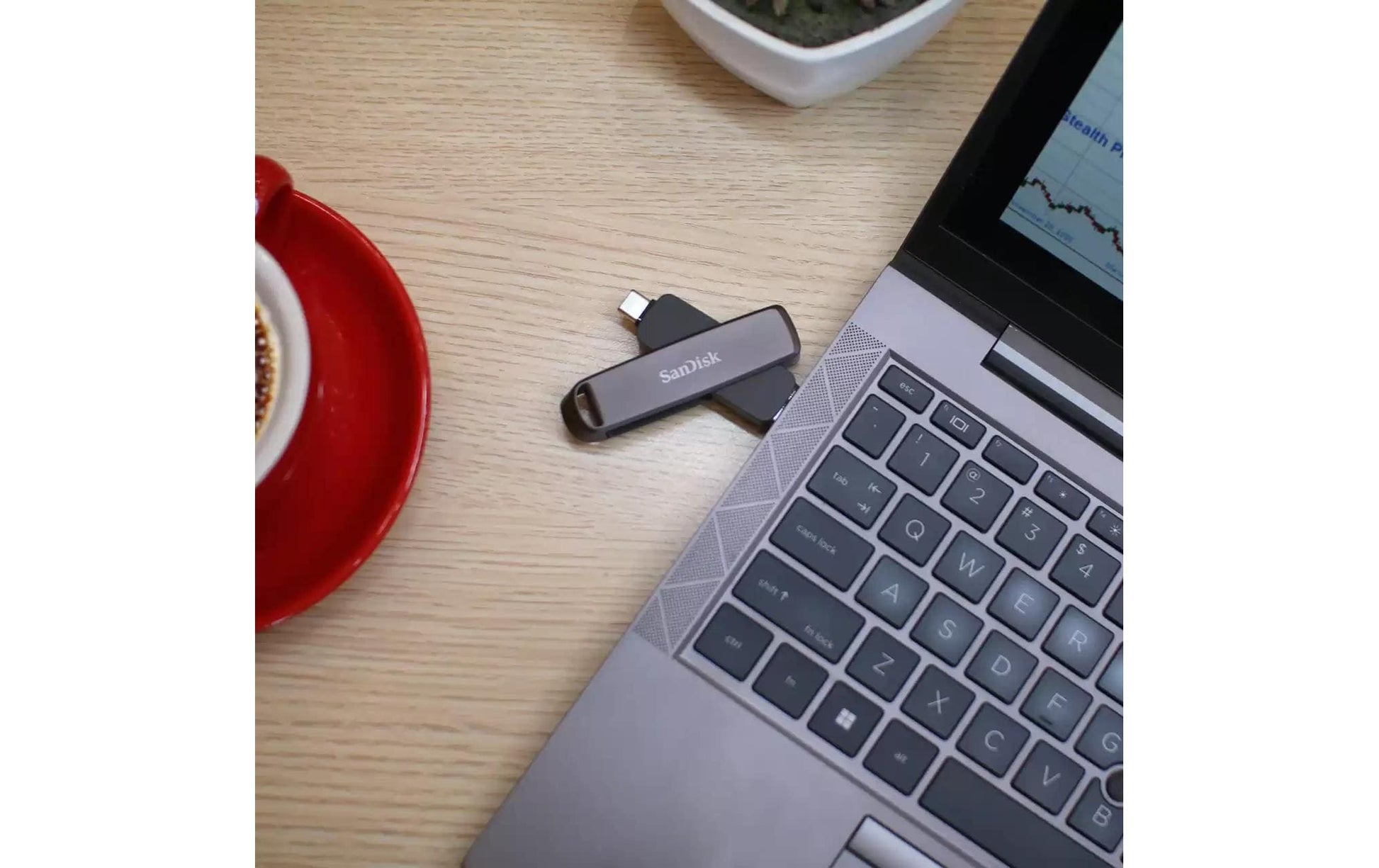 SanDisk Extreme Pro Dual Drive Metal USB-Stick – 2 TB, USB-C + USB-A, 1000/900 MB/s