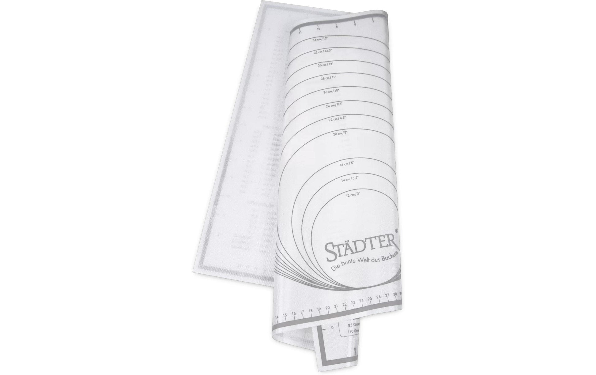Städter Maxi Backmatte 60 × 40 cm, Silikon, Weiss