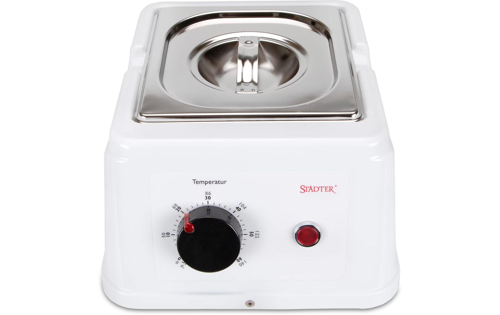 Städter Fondue-Set – Metall, 1,5 l, Netzbetrieb – Silber/Weiss