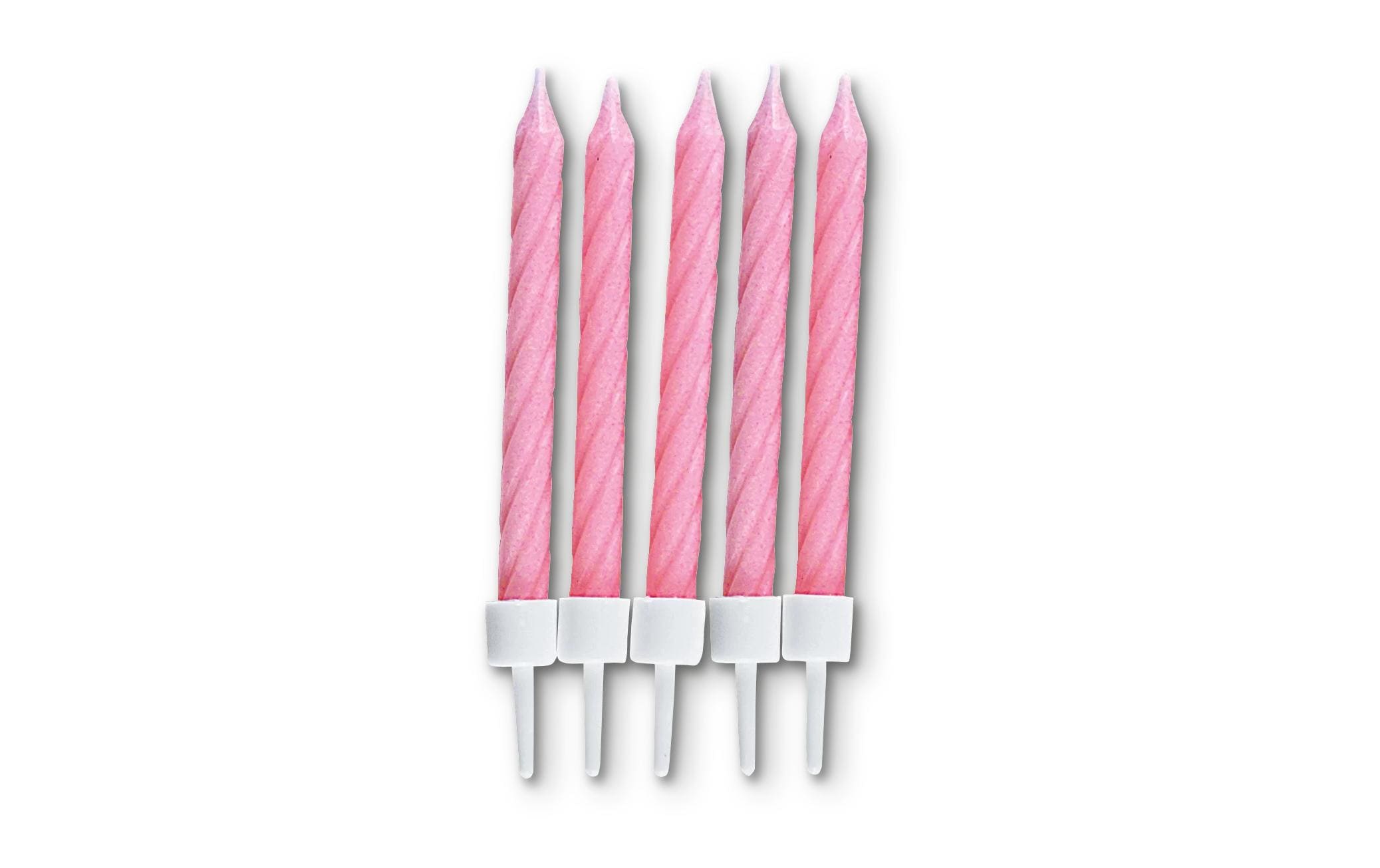 Städter Geburtstagskerzen – Hellrosa – 7,5 cm – 10 Stk