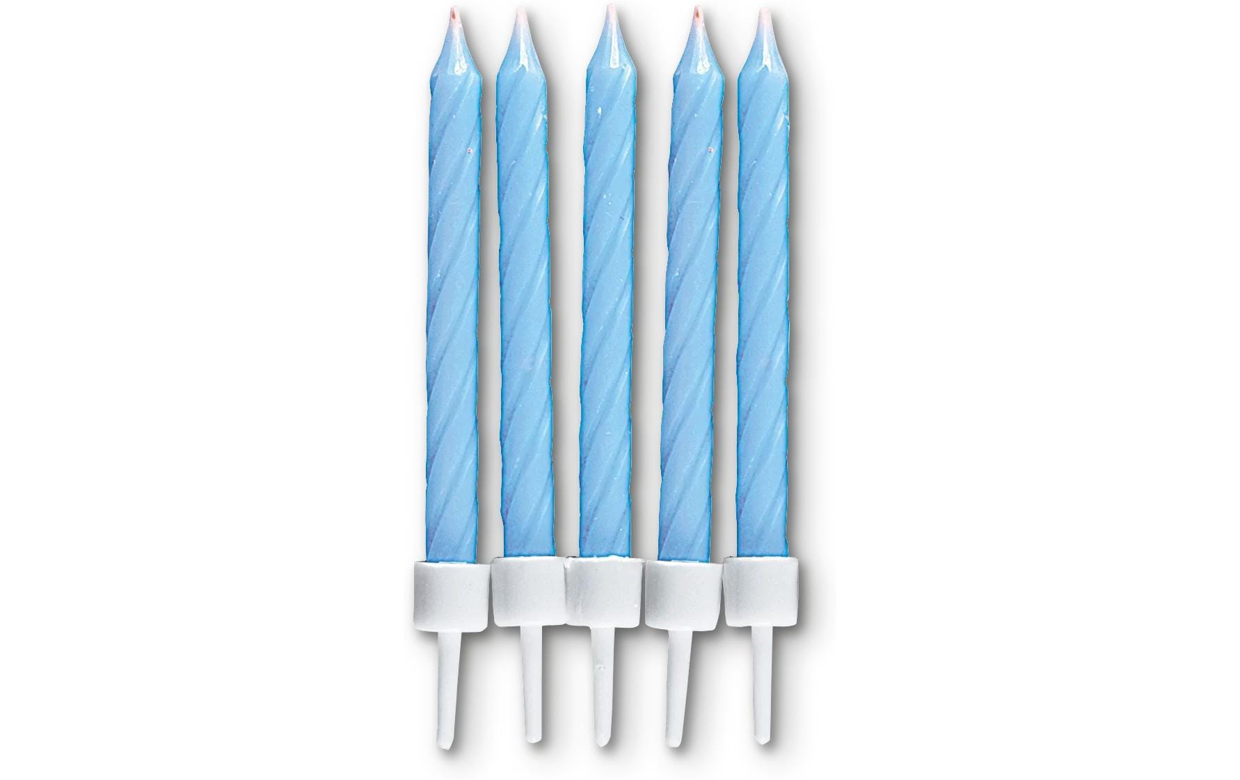 Städter Geburtstagskerzen – Hellblau – 7,5 cm – 10 Stk