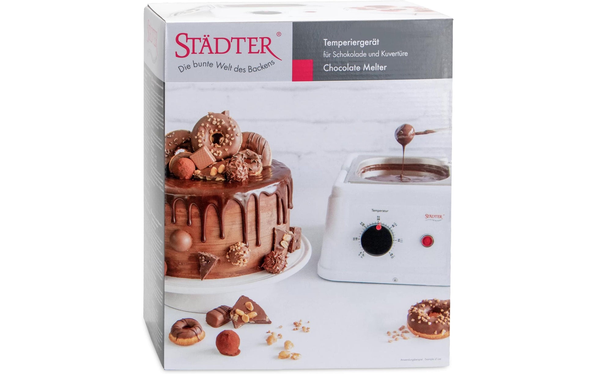 Städter Fondue-Set – Metall, 1,5 l, Netzbetrieb – Silber/Weiss