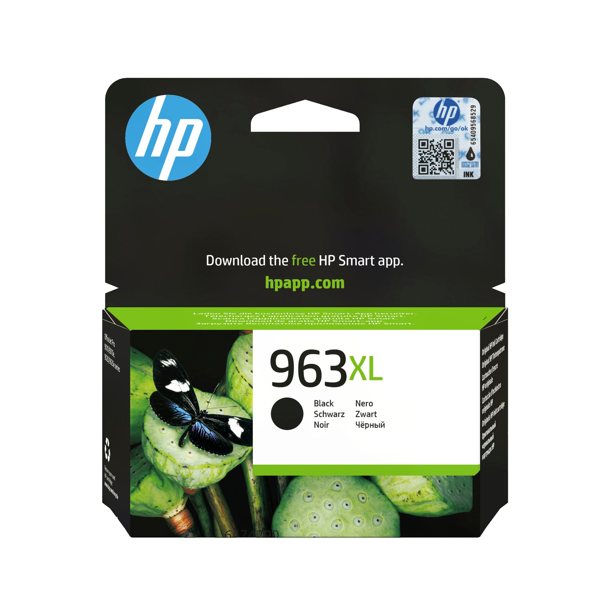 HP 963XL Schwarz Tintenpatrone (Original) – 2'000 Seiten – für HP OfficeJet Pro 9010/9012/9014 … – 3JA30AE