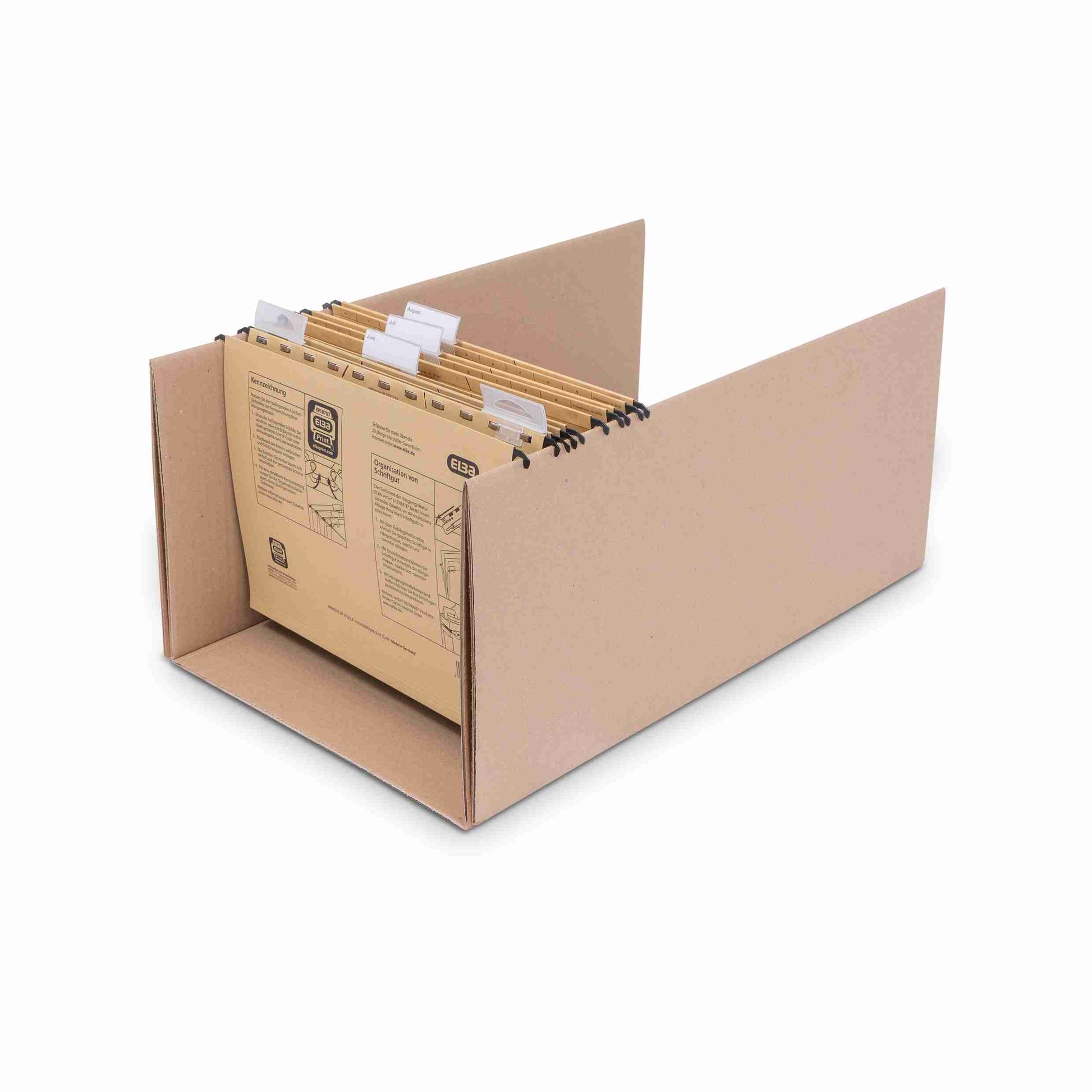 Archivierungs-Zubehör – für Ordner- & Hängeregisterbox, braun, Karton – 1 Stk., ab 50 Stk.