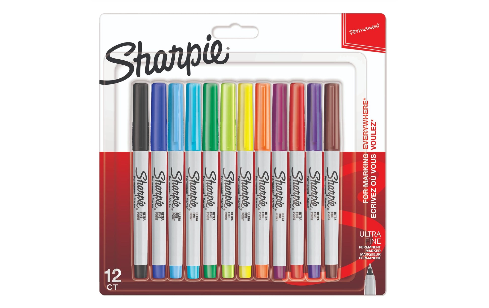 Sharpie Permanent Marker – mehrfarbig, 12er Pack
